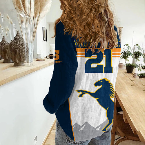 (Custom Text And Number) Brumbies Super Rugby Women Casual Shirt Brumbies Go Champions 2023 LT9