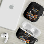 Custom Rugby Southern Hemisphere AirPods Case Argentina AUNZ South Africa Mascot Black - Aussie Hoodie