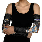Custom Rugby Southern Hemisphere Arm Sleeves Argentina AUNZ South Africa Mascot Black - Aussie Hoodie