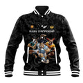 Custom Rugby Southern Hemisphere Baseball Jacket Argentina AUNZ South Africa Mascot Black - Aussie Hoodie
