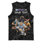 Custom Rugby Southern Hemisphere Basketball Jersey Argentina AUNZ South Africa Mascot Black - Aussie Hoodie