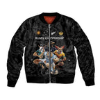 Custom Rugby Southern Hemisphere Bomber Jacket Argentina AUNZ South Africa Mascot Black - Aussie Hoodie
