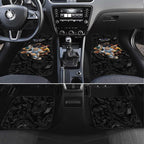 Custom Rugby Southern Hemisphere Car Mats Argentina AUNZ South Africa Mascot Black - Aussie Hoodie