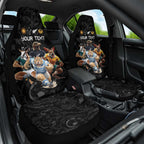 Custom Rugby Southern Hemisphere Car Seat Cover Argentina AUNZ South Africa Mascot Black - Aussie Hoodie