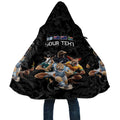 Custom Rugby Southern Hemisphere Cloak Argentina AUNZ South Africa Mascot Black - Aussie Hoodie