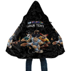 Custom Rugby Southern Hemisphere Cloak Argentina AUNZ South Africa Mascot Black - Aussie Hoodie