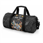 Custom Rugby Southern Hemisphere Duffle Bag Argentina AUNZ South Africa Mascot Black