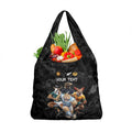 Custom Rugby Southern Hemisphere Grocery Bag Argentina AUNZ South Africa Mascot Black - Aussie Hoodie