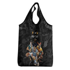 Custom Rugby Southern Hemisphere Grocery Bag Argentina AUNZ South Africa Mascot Black - Aussie Hoodie