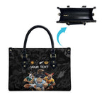 Custom Rugby Southern Hemisphere Leather Bag Argentina AUNZ South Africa Mascot Black - Aussie Hoodie