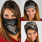 Custom Rugby Southern Hemisphere Neck Gaiter Argentina AUNZ South Africa Mascot Black - Aussie Hoodie