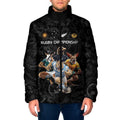 Custom Rugby Southern Hemisphere Padded Jacket Argentina AUNZ South Africa Mascot Black - Aussie Hoodie