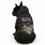 Custom Rugby Southern Hemisphere Pet Hoodie Argentina AUNZ South Africa Mascot Black