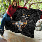 Custom Rugby Southern Hemisphere Quilt Argentina AUNZ South Africa Mascot Black - Aussie Hoodie