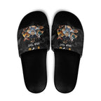 Custom Rugby Southern Hemisphere Slide Sandals Argentina AUNZ South Africa Mascot Black - Aussie Hoodie