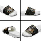 Custom Rugby Southern Hemisphere Slide Sandals Argentina AUNZ South Africa Mascot Black - Aussie Hoodie