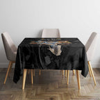 Custom Rugby Southern Hemisphere Tablecloth Argentina AUNZ South Africa Mascot Black - Aussie Hoodie