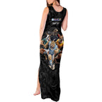 Custom Rugby Southern Hemisphere Tank Maxi Dress Argentina AUNZ South Africa Mascot Black - Aussie Hoodie