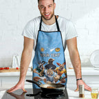 Custom Rugby Southern Hemisphere Apron Argentina AUNZ South Africa Mascot Blue - Aussie Hoodie