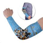 Custom Rugby Southern Hemisphere Arm Sleeves Argentina AUNZ South Africa Mascot Blue - Aussie Hoodie