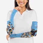 Custom Rugby Southern Hemisphere Arm Sleeves Argentina AUNZ South Africa Mascot Blue - Aussie Hoodie