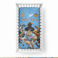 Custom Rugby Southern Hemisphere Baby Bed Cover Argentina AUNZ South Africa Mascot Blue
