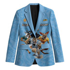 Custom Rugby Southern Hemisphere Blazer Argentina AUNZ South Africa Mascot Blue - Aussie Hoodie