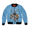 Custom Rugby Southern Hemisphere Bomber Jacket Argentina AUNZ South Africa Mascot Blue - Aussie Hoodie