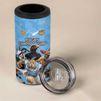 Custom Rugby Southern Hemisphere 4 in 1 Can Cooler Tumbler Argentina AUNZ South Africa Mascot Blue - Aussie Hoodie