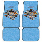 Custom Rugby Southern Hemisphere Car Mats Argentina AUNZ South Africa Mascot Blue - Aussie Hoodie