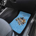 Custom Rugby Southern Hemisphere Car Mats Argentina AUNZ South Africa Mascot Blue - Aussie Hoodie