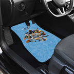 Custom Rugby Southern Hemisphere Car Mats Argentina AUNZ South Africa Mascot Blue - Aussie Hoodie