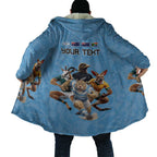 Custom Rugby Southern Hemisphere Cloak Argentina AUNZ South Africa Mascot Blue - Aussie Hoodie