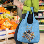 Custom Rugby Southern Hemisphere Grocery Bag Argentina AUNZ South Africa Mascot Blue - Aussie Hoodie