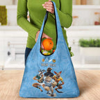 Custom Rugby Southern Hemisphere Grocery Bag Argentina AUNZ South Africa Mascot Blue - Aussie Hoodie