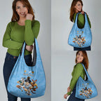 Custom Rugby Southern Hemisphere Grocery Bag Argentina AUNZ South Africa Mascot Blue - Aussie Hoodie