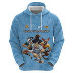 Custom Rugby Southern Hemisphere Hoodie Argentina AUNZ South Africa Mascot Blue - Aussie Hoodie