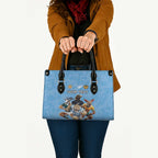 Custom Rugby Southern Hemisphere Leather Bag Argentina AUNZ South Africa Mascot Blue - Aussie Hoodie