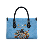 Custom Rugby Southern Hemisphere Leather Bag Argentina AUNZ South Africa Mascot Blue - Aussie Hoodie