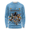 Custom Rugby Southern Hemisphere Long Sleeve Shirt Argentina AUNZ South Africa Mascot Blue - Aussie Hoodie