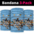 Custom Rugby Southern Hemisphere Neck Gaiter Argentina AUNZ South Africa Mascot Blue - Aussie Hoodie