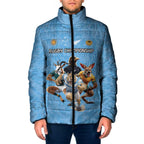 Custom Rugby Southern Hemisphere Padded Jacket Argentina AUNZ South Africa Mascot Blue - Aussie Hoodie