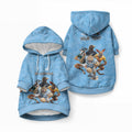 Custom Rugby Southern Hemisphere Pet Hoodie Argentina AUNZ South Africa Mascot Blue