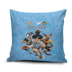 Custom Rugby Southern Hemisphere Pillow Cover Argentina AUNZ South Africa Mascot Blue - Aussie Hoodie