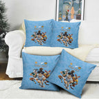 Custom Rugby Southern Hemisphere Pillow Cover Argentina AUNZ South Africa Mascot Blue - Aussie Hoodie