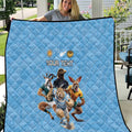 Custom Rugby Southern Hemisphere Quilt Argentina AUNZ South Africa Mascot Blue - Aussie Hoodie