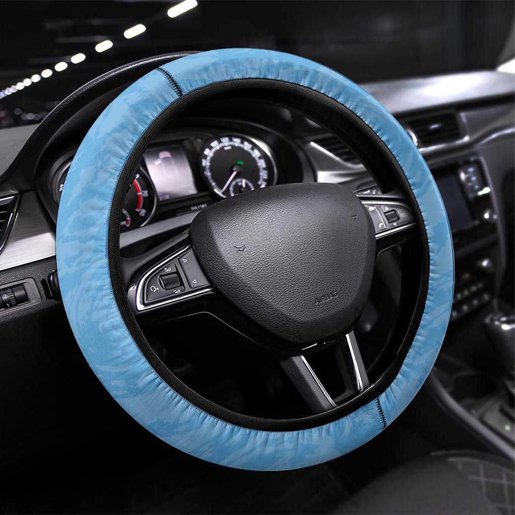 Rugby Southern Hemisphere Steering Wheel Cover Argentina AUNZ South Africa Mascot Blue - Aussie Hoodie