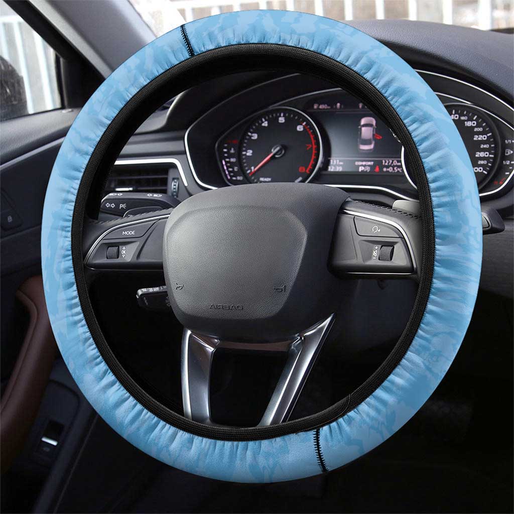 Rugby Southern Hemisphere Steering Wheel Cover Argentina AUNZ South Africa Mascot Blue - Aussie Hoodie