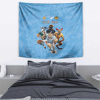 Custom Rugby Southern Hemisphere Tapestry Argentina AUNZ South Africa Mascot Blue - Aussie Hoodie