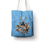 Custom Rugby Southern Hemisphere Tote Bag Argentina AUNZ South Africa Mascot Blue - Aussie Hoodie